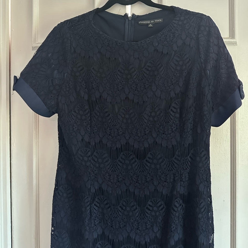 Preston & York Midnight navy Lace Dress